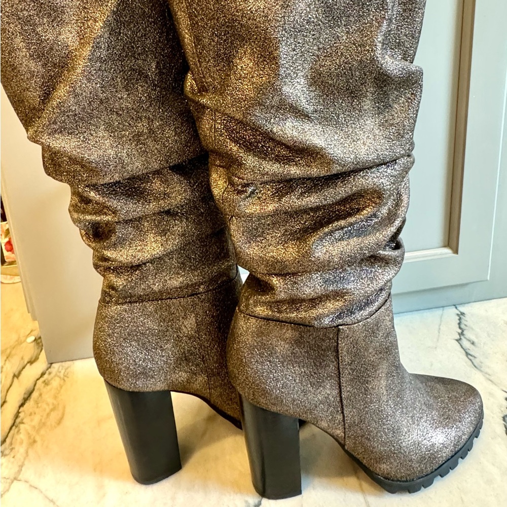 Katy Perry Collection Suze 9 bronze metallic boots